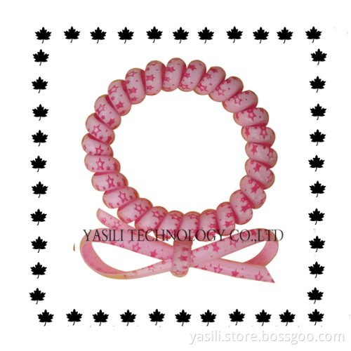 Telephone Wire Cord Elastic Head Tie Hair Band Or Can be Bracelet